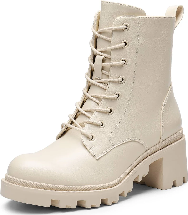 shoes Justfab Women's Lug Sole Combat Boots Temu $26.42