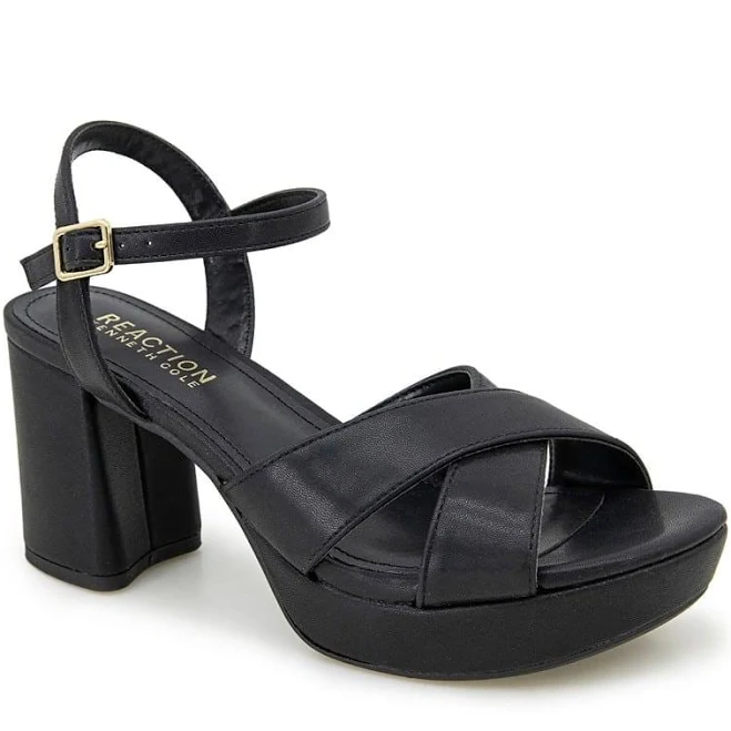 shoes Kenneth Cole Women's Reeva Platform Heeled Sandals Famous Footwear $55.24