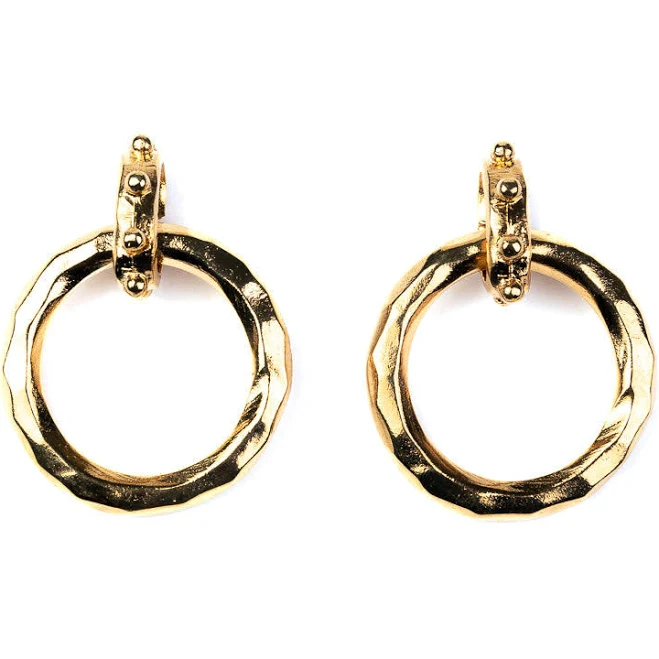 accessory Kenneth Jay Lane Hammered Drop Earrings Kenneth Jay Lane $55