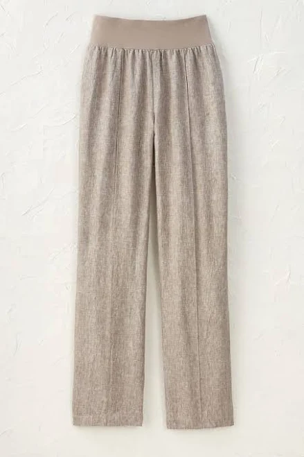 pants Knit Waistband Linen Pants Coldwater Creek $19.98