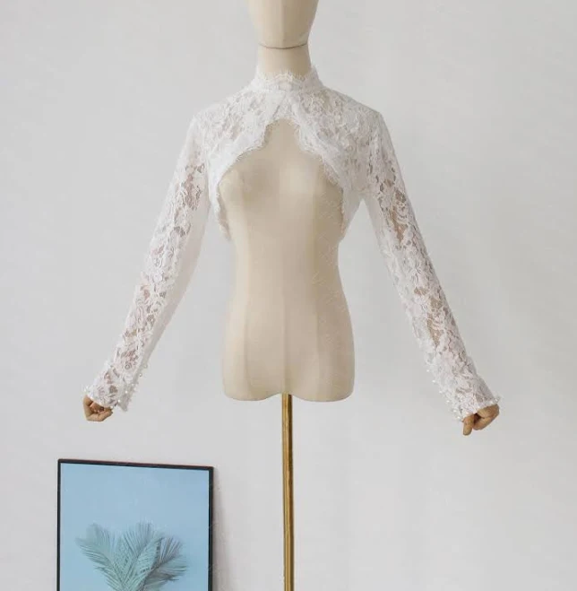 top Lace Long Sleeve Bolero Etsy - MooreSee $99.75