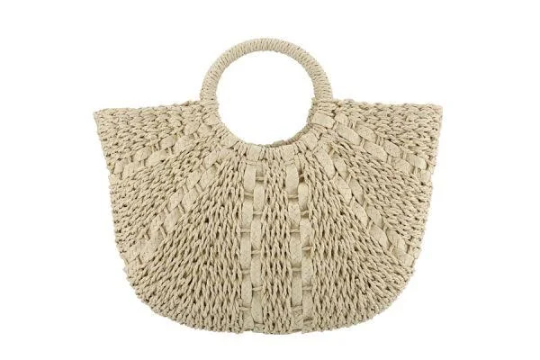 bag Ladies Natural Straw Handbag KAdouBoutique.com $27