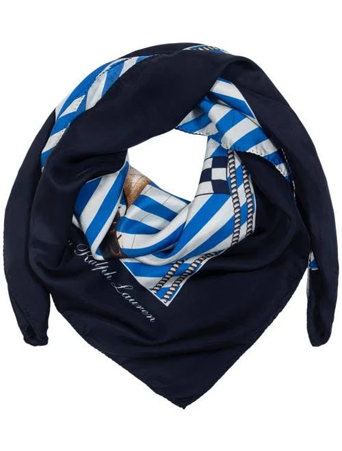 accessory Lauren Ralph Lauren Striped Nautical Flag Square Scarf Nordstrom $120