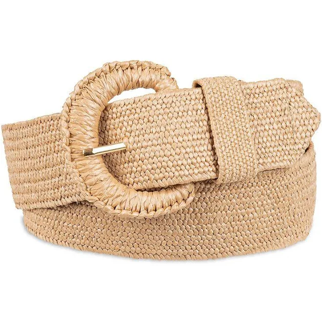 accessory LC Lauren Conrad Straw Belt with Wrapped Buckle Kohl's $24