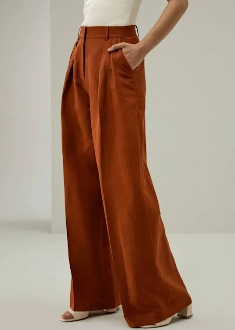 wide leg pants LILYSILK Ladies Silk Pants Linen Silk LilySilk $219