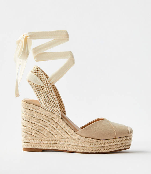 shoes Loft Women's Lace Up Espadrille Wedge LOFT $31.82