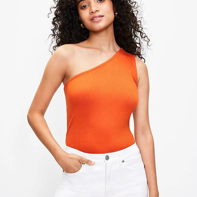 crop top Loft Women's One Shoulder Ribbed Top eBay - 2z*the*charm $14