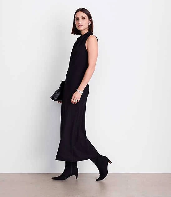 dress Loft Women's Versa Crepe Drape Bias Maxi Dress LOFT $55
