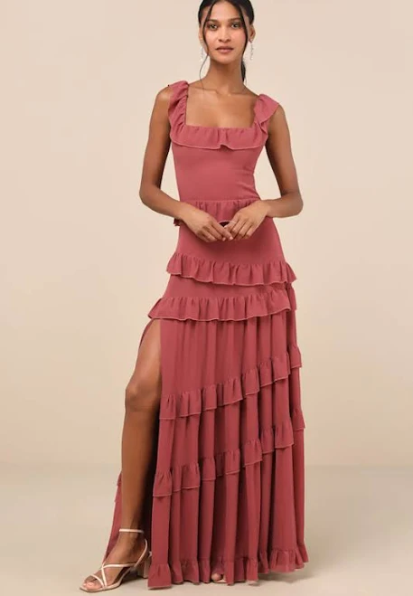 dress Lulus Compelling Romantic Ruffled Tiered Maxi Dress Lulus $118
