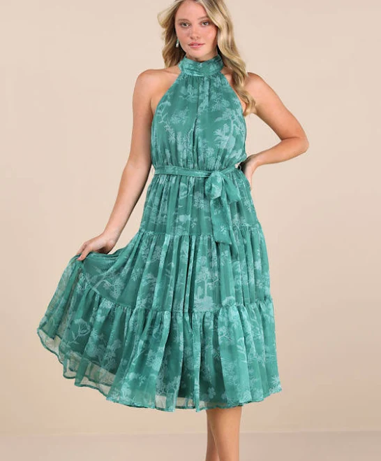 dress Lulus Halter Tiered Midi Dress Lulus $47