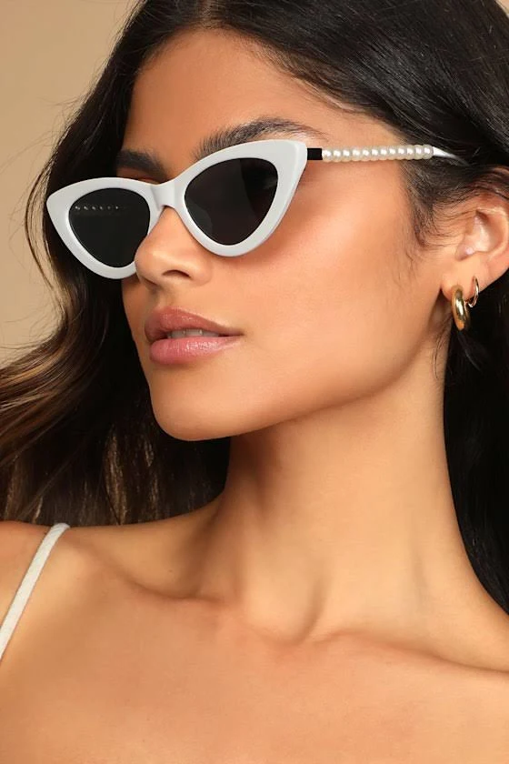 accessory Lulus Mini Cat-Eye Pearl Sunglasses Lulus $19