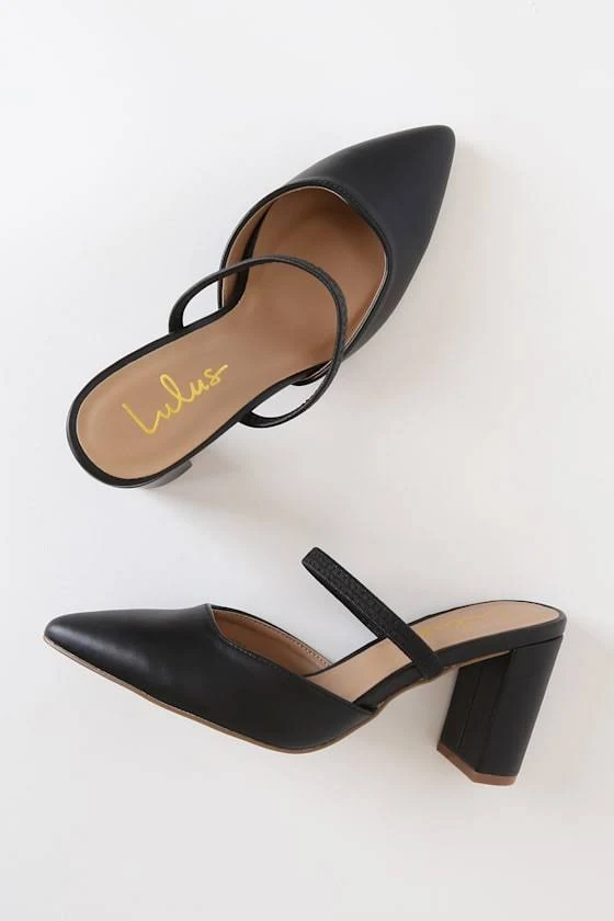 shoes Lulus Pointed-Toe Vegan Mules Lulus $49