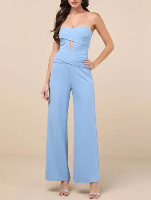 jumpsuit Lulus Strapless Pleated Jumpsuit Lulus $79