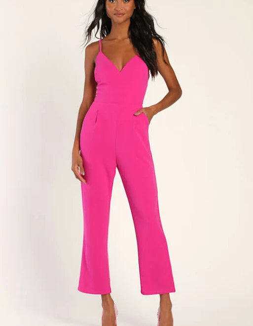 jumpsuit Lulus V-Neck Sleeveless Jumpsuit Lulus $79
