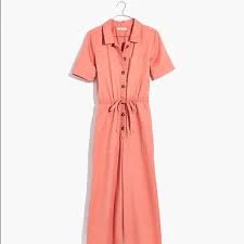 jumpsuit Madewell Pink Wide Leg Utility Jumpsuit Poshmark $40