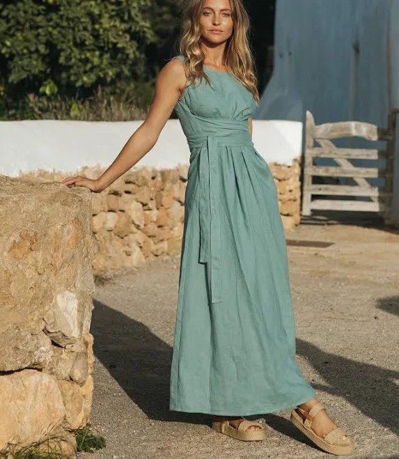 linen outfits MagicLinen Boracay Linen Dress MagicLinen $96.75