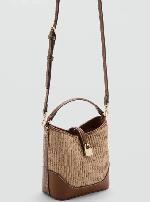 bag MANGO Canvas Bucket Bag shop.mango.com $69.99