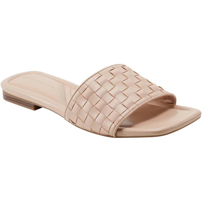 shoes Marc Fisher Women's Lecee Woven Square Toe Sandals Macy's $51