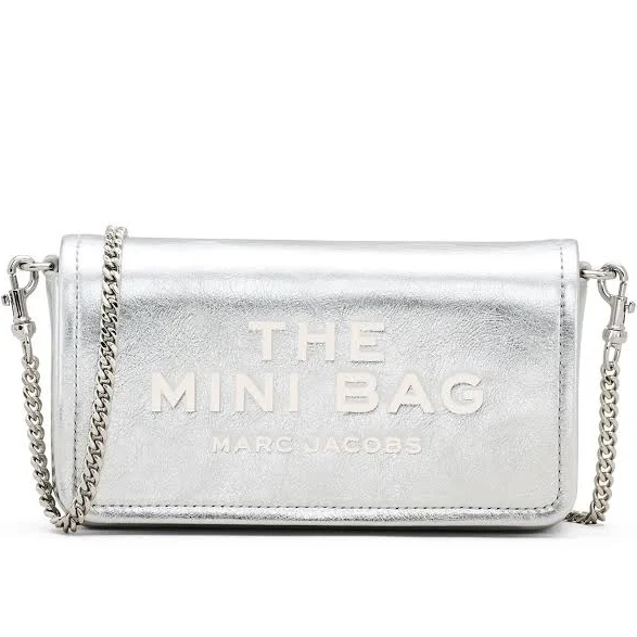 bag Marc Jacobs The Metallic Leather Chain Mini Bag farfetch.com $158