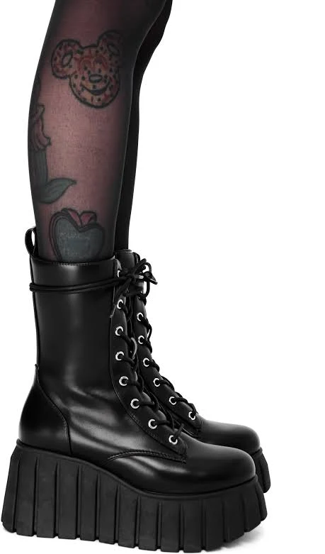 shoes Max Platform PU Boots foxblood.com $120
