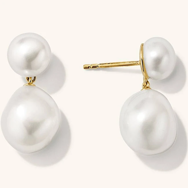 accessory Mejuri Gold Vermeil Pearl Drop Earrings Mejuri US $168