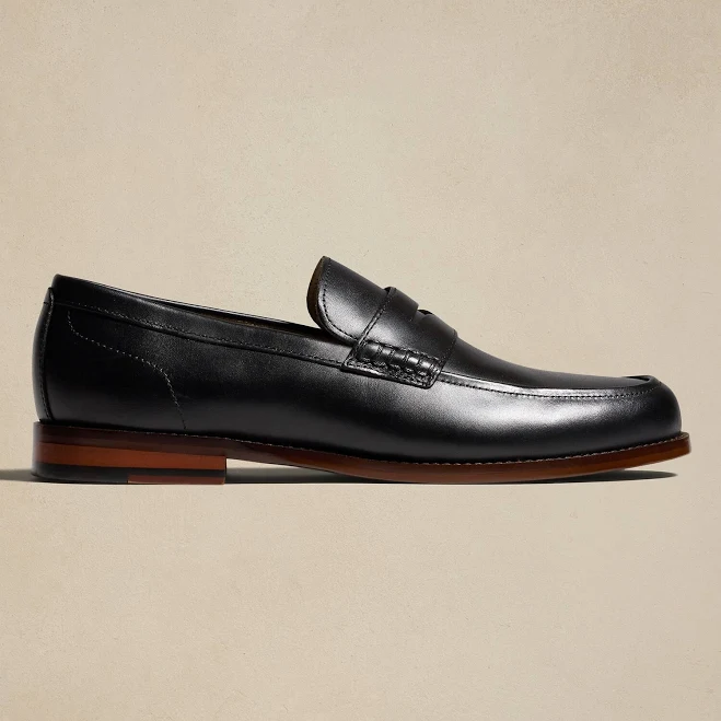 shoes Men's Leather Penny Loafers Banana Republic Factory $82.5
