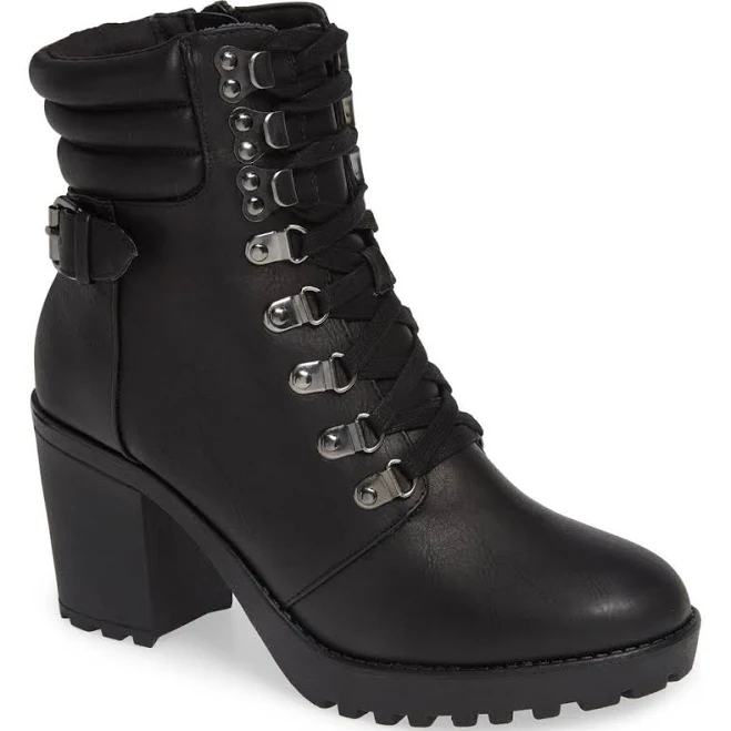 boots MIA Women's Annamaria Lug Sole Combat Boot Nordstrom Rack $49.97