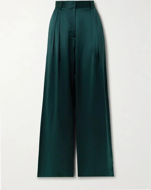 pants Michael Lo Sordo Silk-Satin Wide-Leg Pants NET-A-PORTER $236