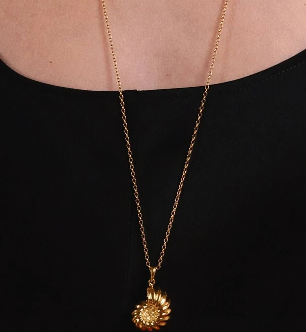 accessory Minimalist Gold Plated Seashell Pendant Necklace Etsy - Seller $175