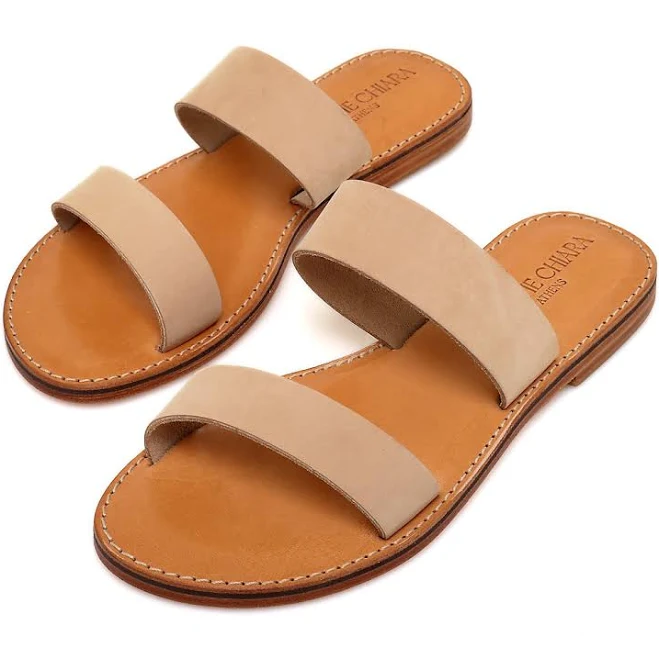 shoes Minimalist Two Strap Leather Sandals Etsy - ChristieChiaraSandal $84.92