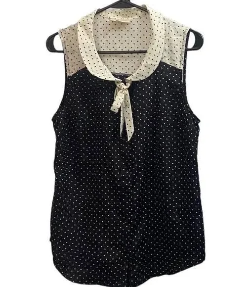 blouse Modcloth Polka Dot Sleeveless Blouse1 Whatnot $26