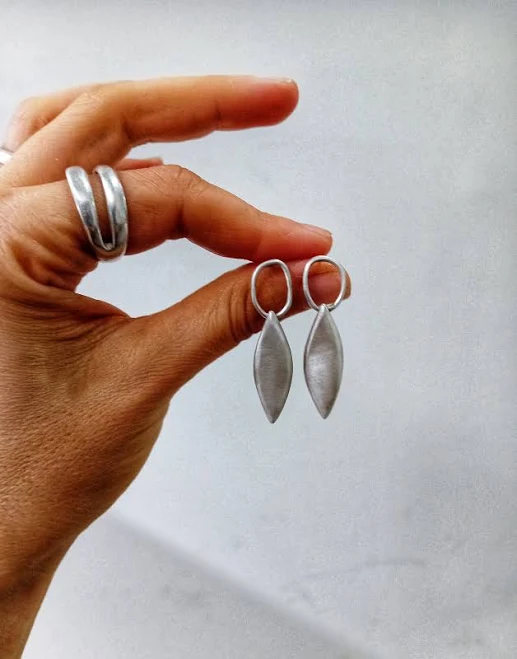 accessory Modern Minimalist Sterling Silver Drop Earrings Etsy - Seller $128.02