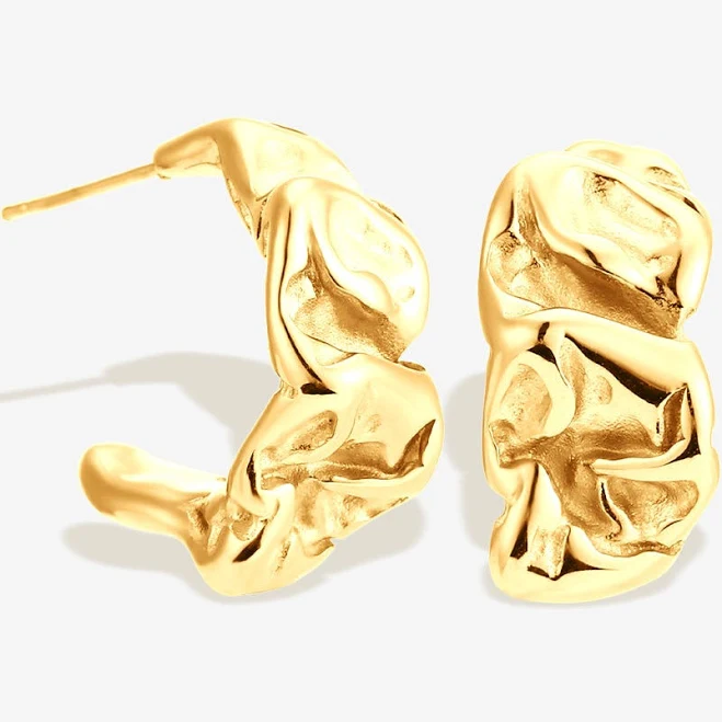 accessory Molten Design Gold Hoop Earrings – RRULE RRule The Label $60