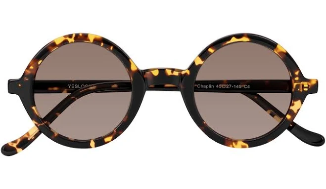 accessory Narrow Retro-Vintage Round Tinted Sunglasses Sunwear Lenses Yesglasses $50.06