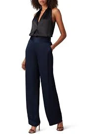 pants Navy Satin Pants Rent The Runway $29