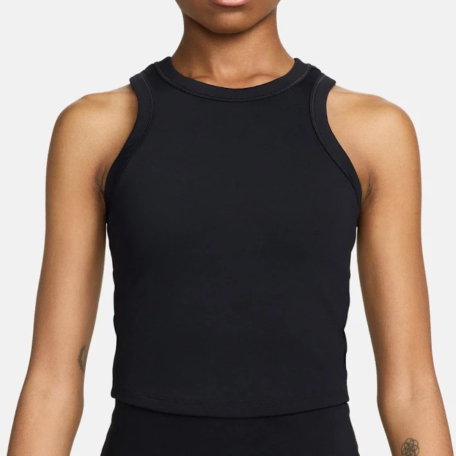 top Nike Women's One Fitted Dri-FIT Cropped Tank Top DICK'S Sporting Goods $42