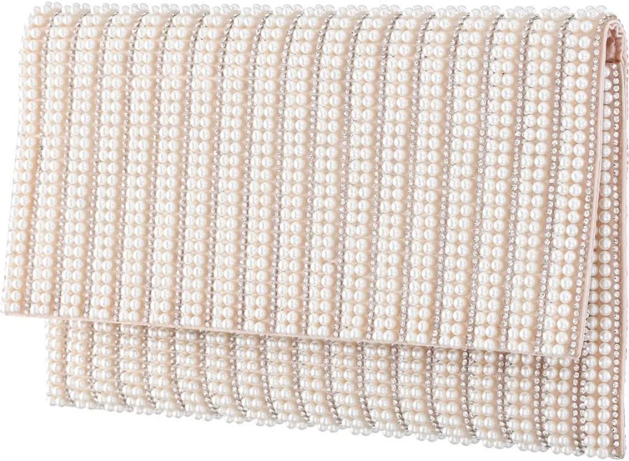 bag Nina Crystal & Imitation Pearl Clutch Nordstrom $88