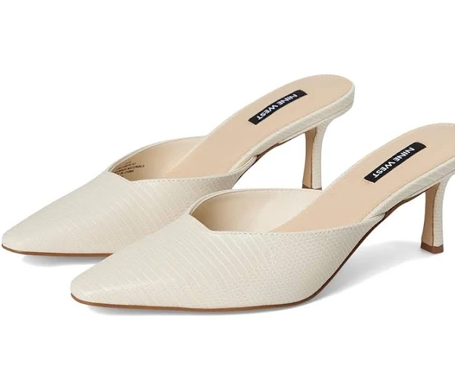 shoes Nine West Women's Camenla Snip Toe Kitten Heel Mules Zappos.com $71.25