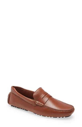 shoes Nordstrom Brody Driving Penny Loafer in Tan Leather at Nordstrom Rack, Size 14 Nordstrom Rack $69.97