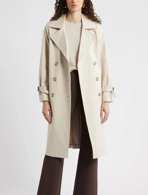 outerwear Nordstrom Stretch Cotton Trench Coat Nordstrom $199