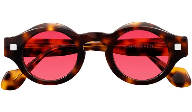 accessory Nuzzo Thick Round Tinted Sunglasses Yesglasses $63.2