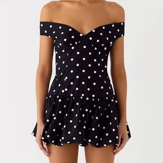 dress Off Shoulder Polkadot Mini Dress Peppermayo - US $83