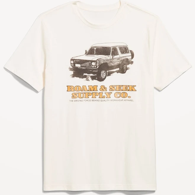 top Old Navy Men's Crew-Neck Graphic T-Shirt Old Navy $4.99
