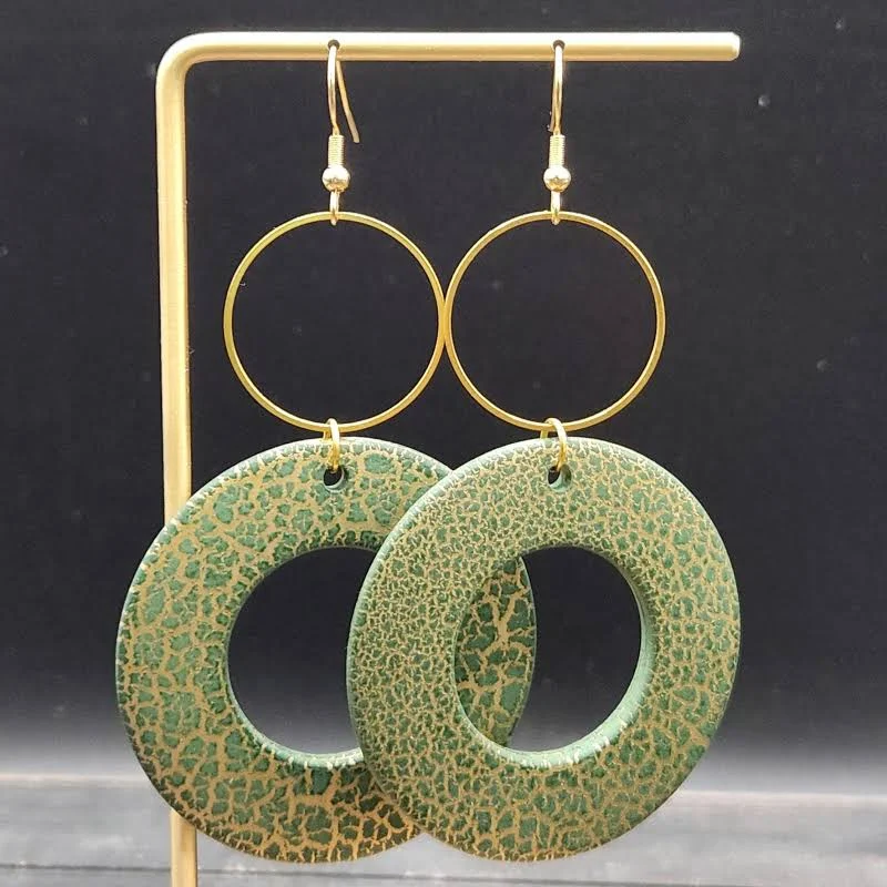 accessory Oversized Acrylic Hoop Dangle Earrings Etsy - MayaMadeThis $23