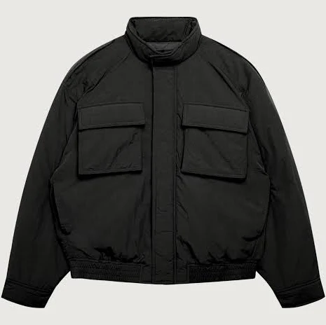jacket Oversized Nylon Bomber Jacket Oak and Fort US $58.99