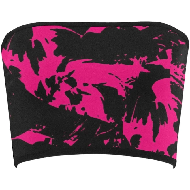top Paint Splatter Bandeau Top Etsy - BigTexFunkadelic $14.99