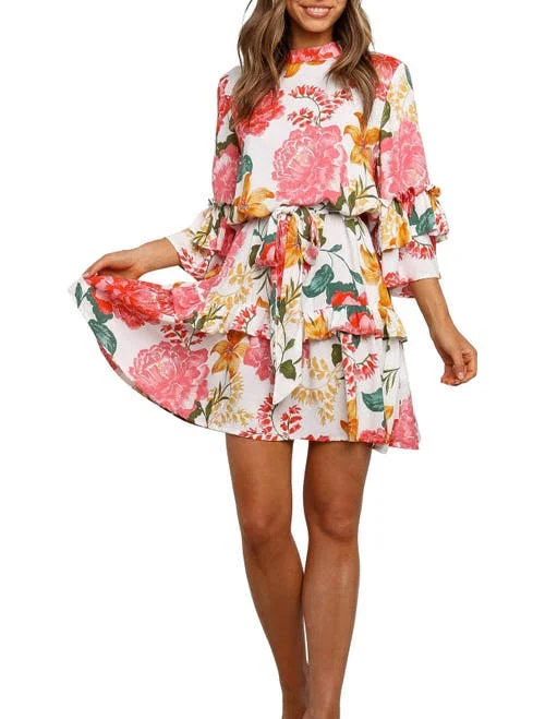 dress Petal & Pup Peta Floral Tiered Minidress Nordstrom $79