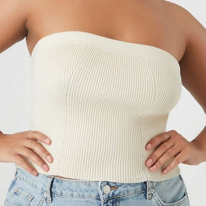 tube top Plus Size Sweater-Knit Tube Top Forever 21 $7.98