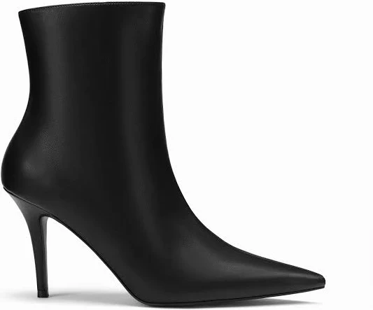 shoes Pointed Toe Faux Leather Ankle Boots Cider $47.92