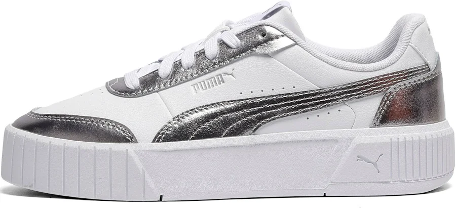 shoes PUMA Women's Carina Mia Metallic Platform Sneakers PUMA $42.99
